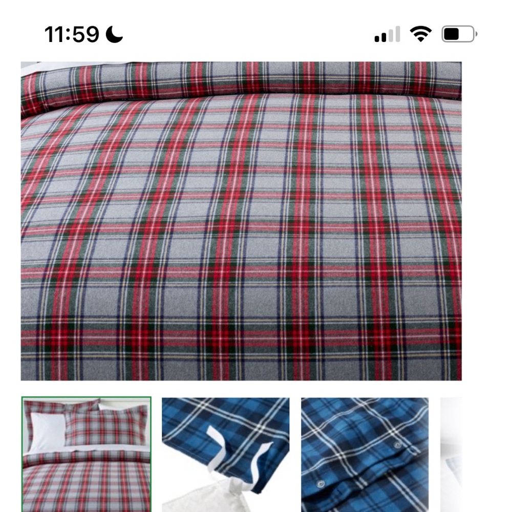 L.L. Bean Heritage Chamois Flannel Duvet - King